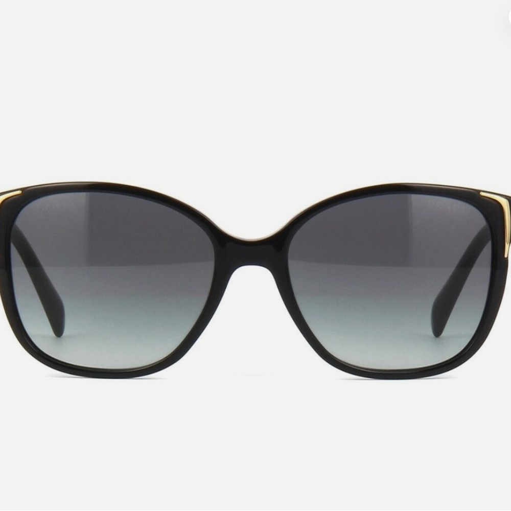Prada Black and Gold Sunglasses